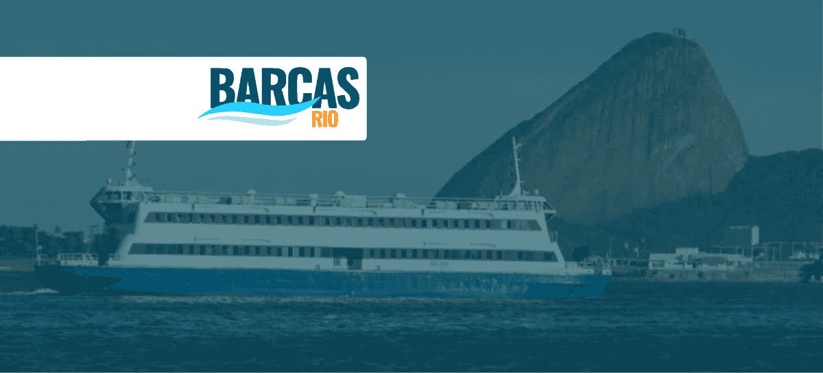 banner da concessão aquaviária, concessionária Barcas Rio