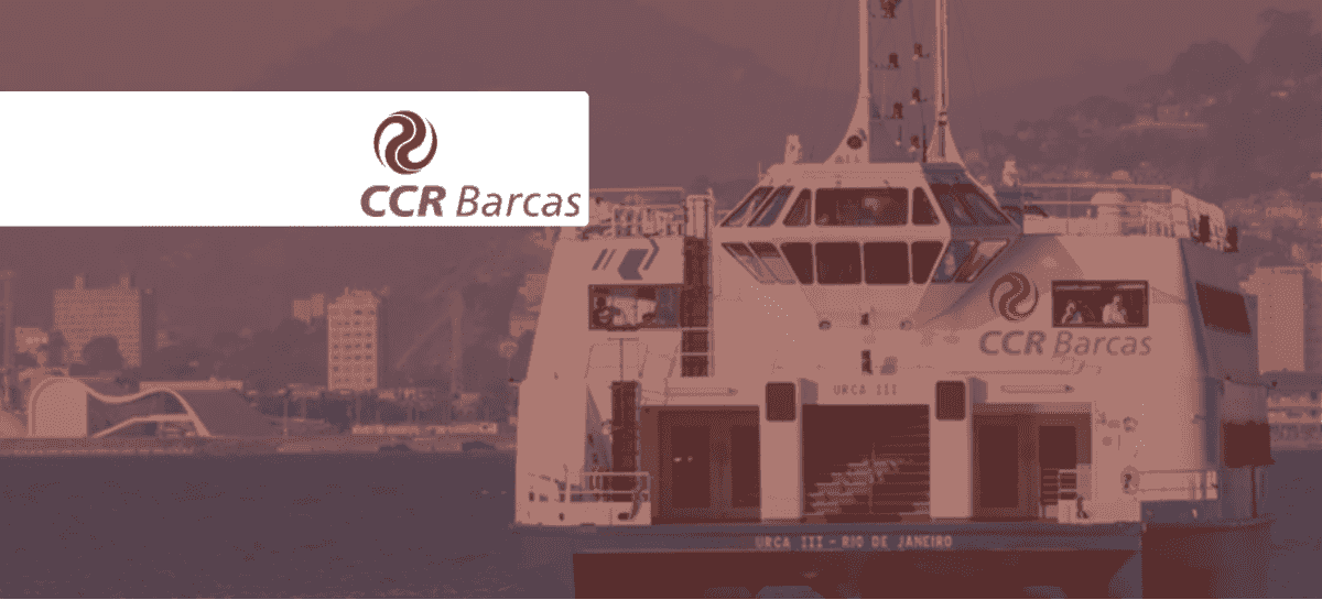 banner da concessão aquaviária, concessionária CCR Barcas