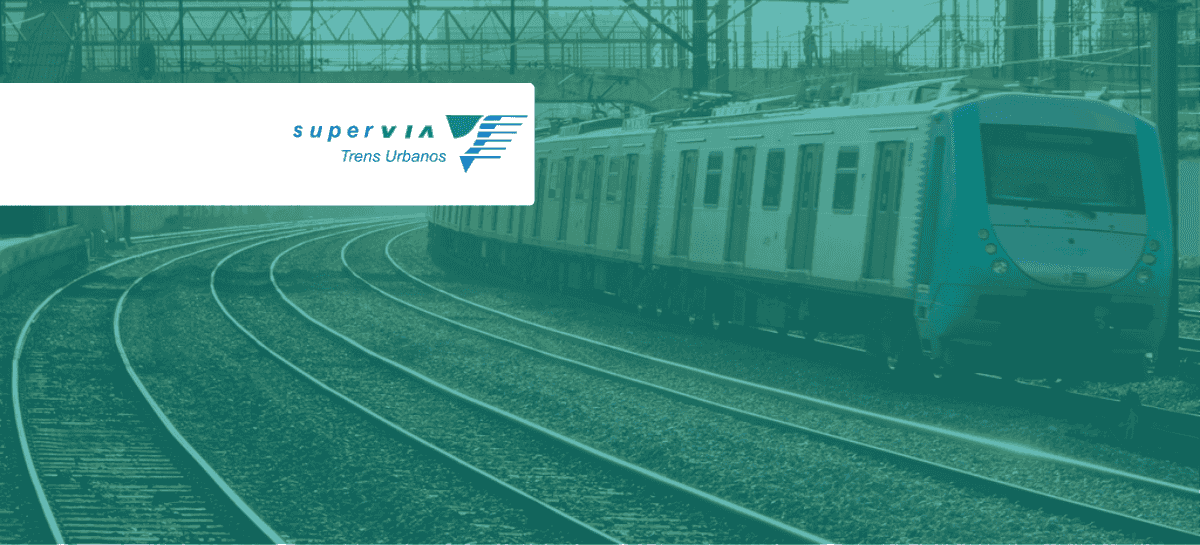 banner da concessão ferroviária, concessionária SuperVia