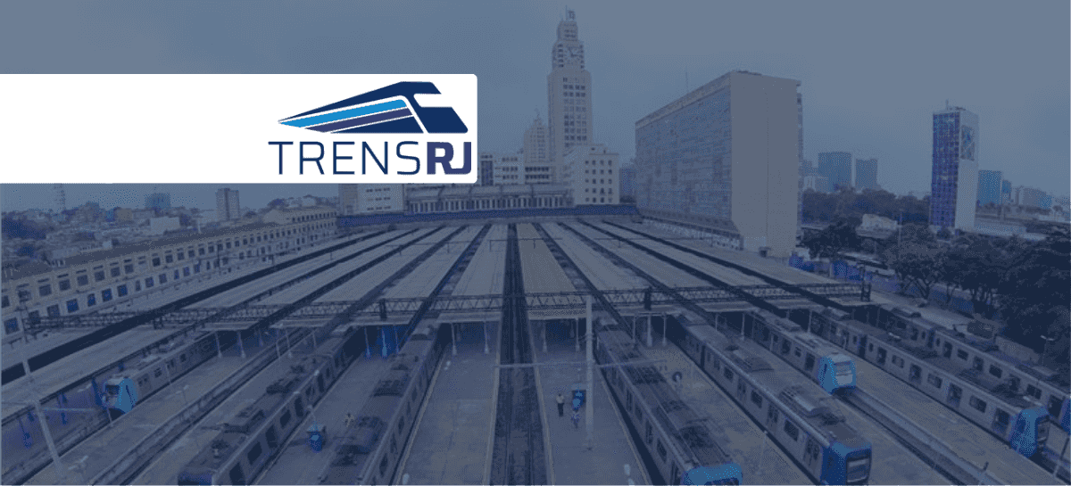 banner da concessão ferroviária, permissionária TrensRJ